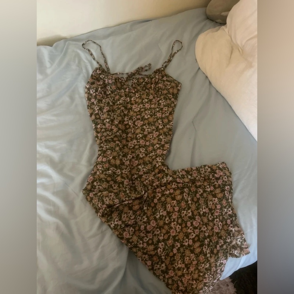 Floral Spaghetti Strap Dress